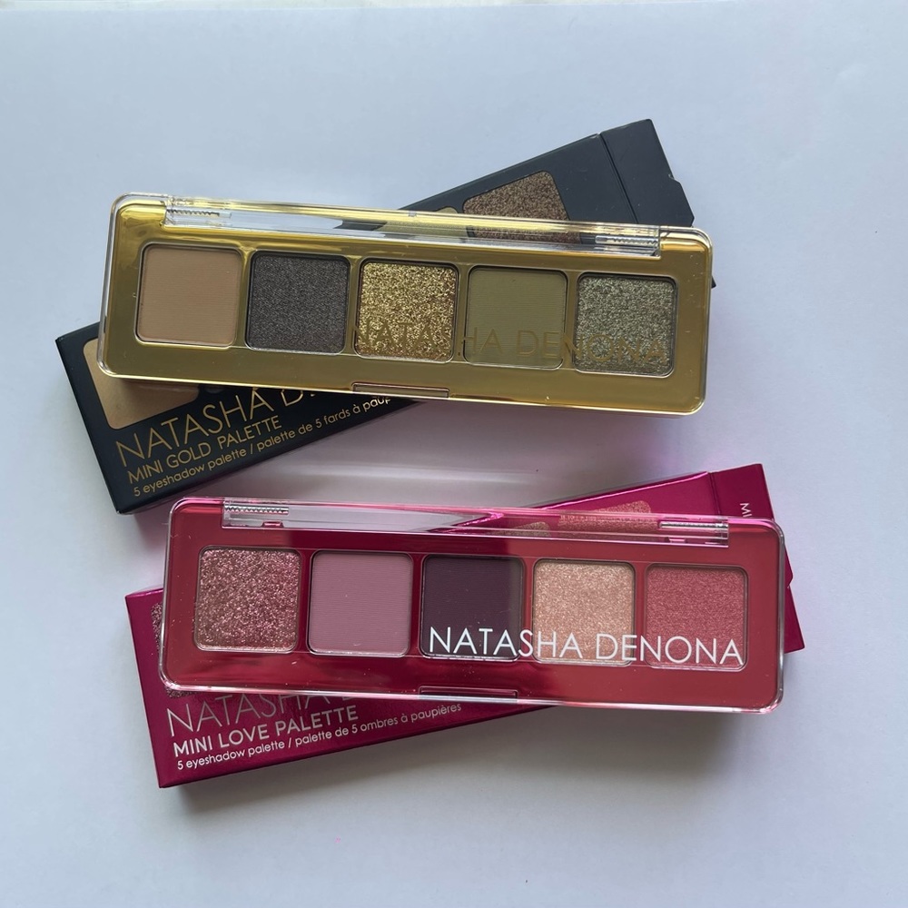 Natasha Dedona Mini Gold and Mini Love palettes bundle